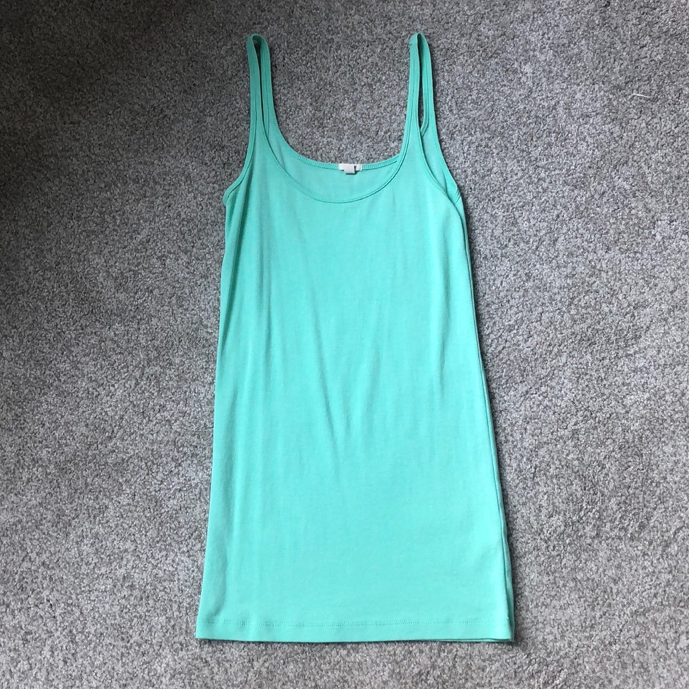 JCrew - Mint Green Cotton Tank, Size S